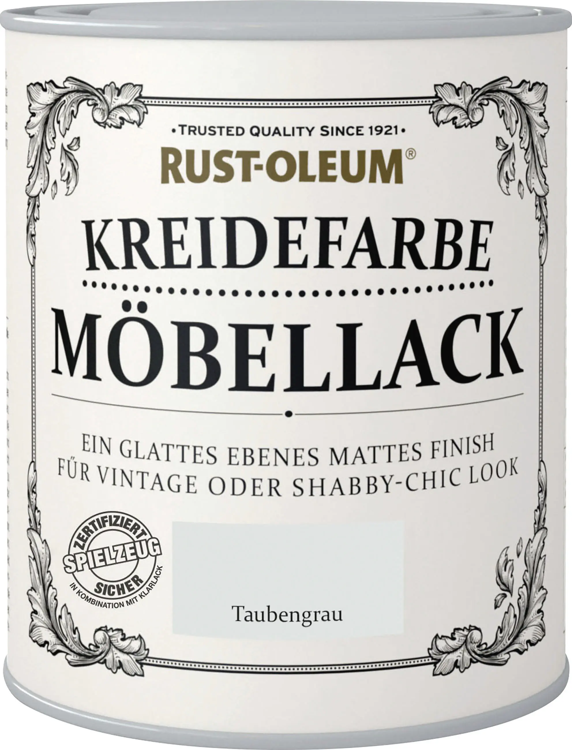 Rust-Oleum Kreidefarbe Möbellack 750 ml taubengrau