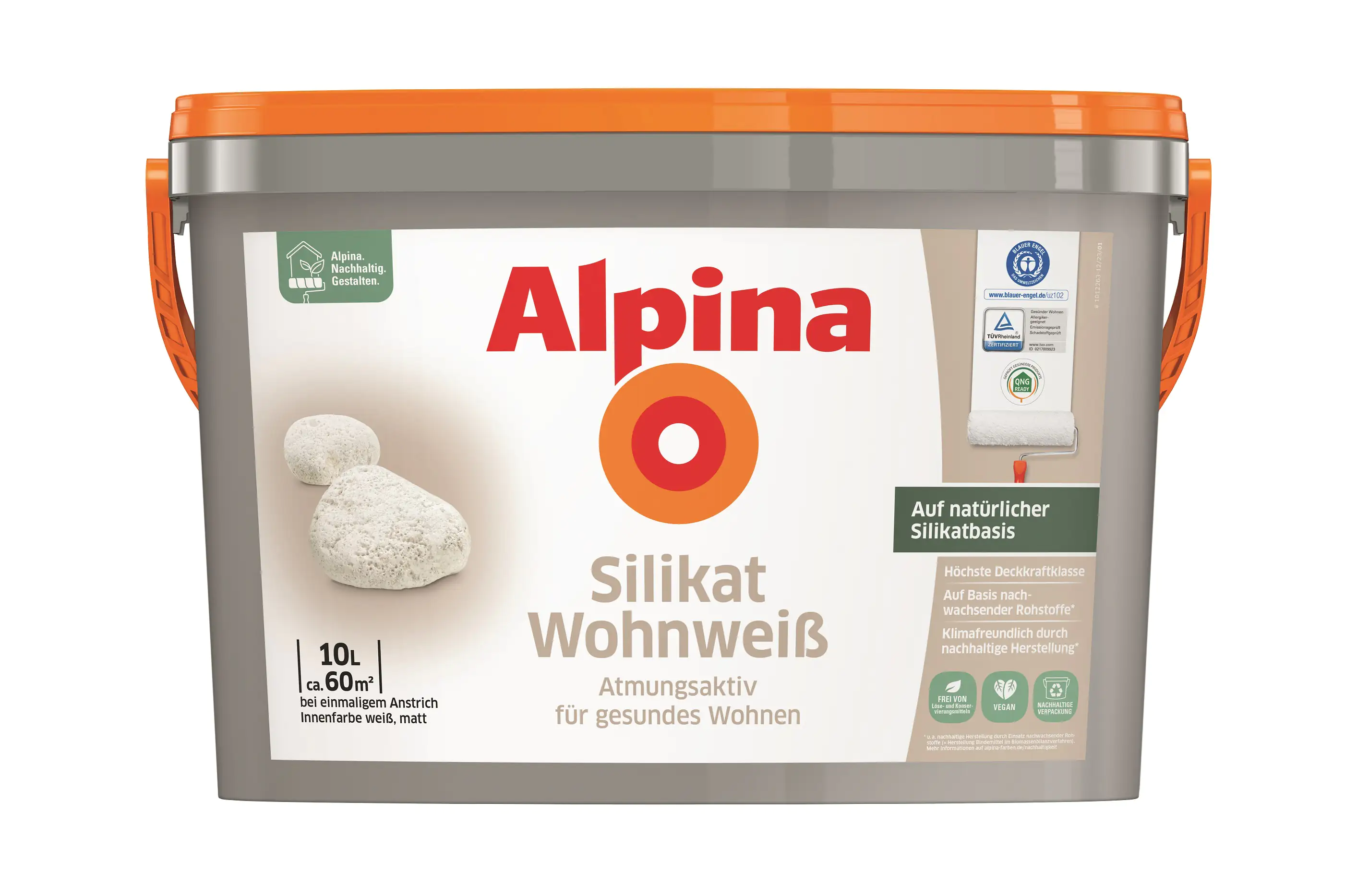 Alpina Silikat Wohnweiß Wandfarbe 10 L Alpina Silikat Wohnweiß Wandfarbe 10 L
