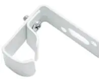 Gardinia Wandlager für U-Lauf weiß 2-er Pack