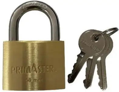 TrendLine Vorhängeschloss Messing 70 mm inkl. 3 Schlüssel