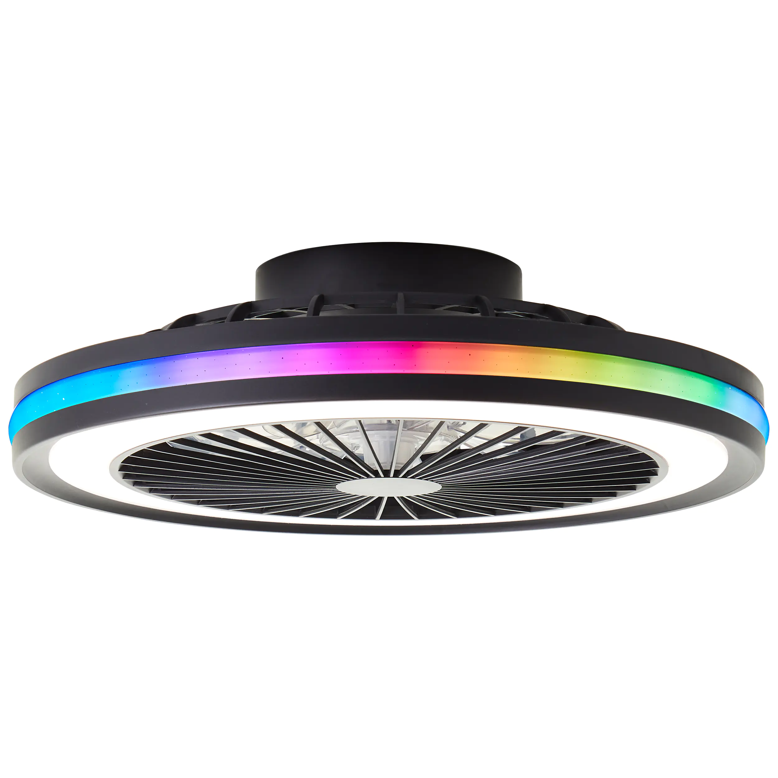 Brilliant LED Deckenventilator Palmero Ø 46,5 cm 40 W schwarz Brilliant LED Deckenventilator Palmero Ø 46,5 cm 40 W schwarz