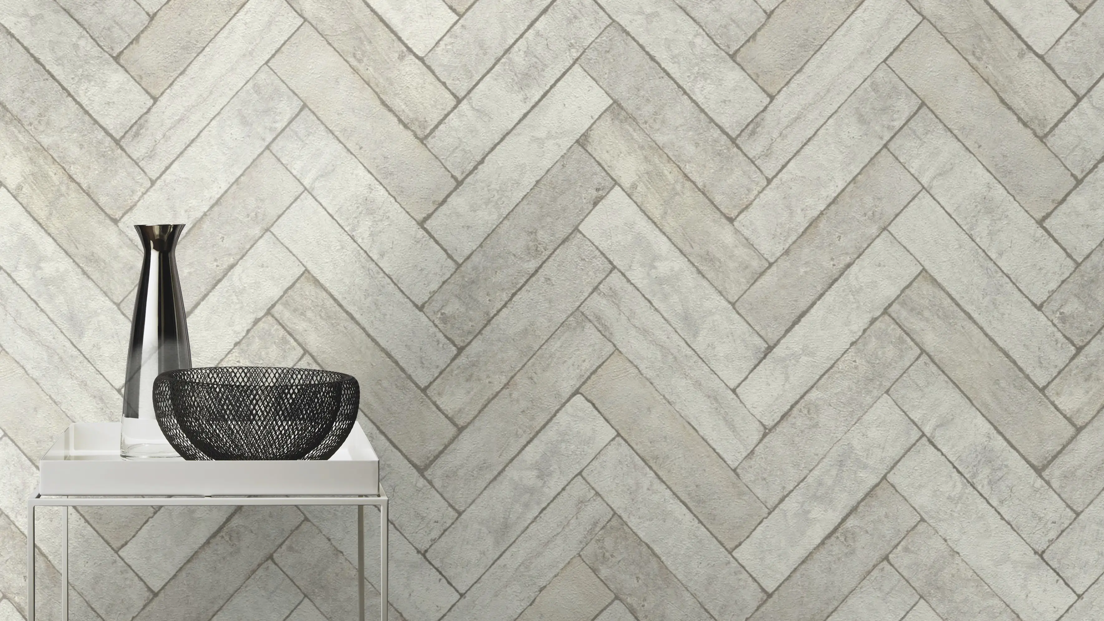 Rasch Vliestapete 499124 Factory V, Steine grau, 10,05 x 0,53 m