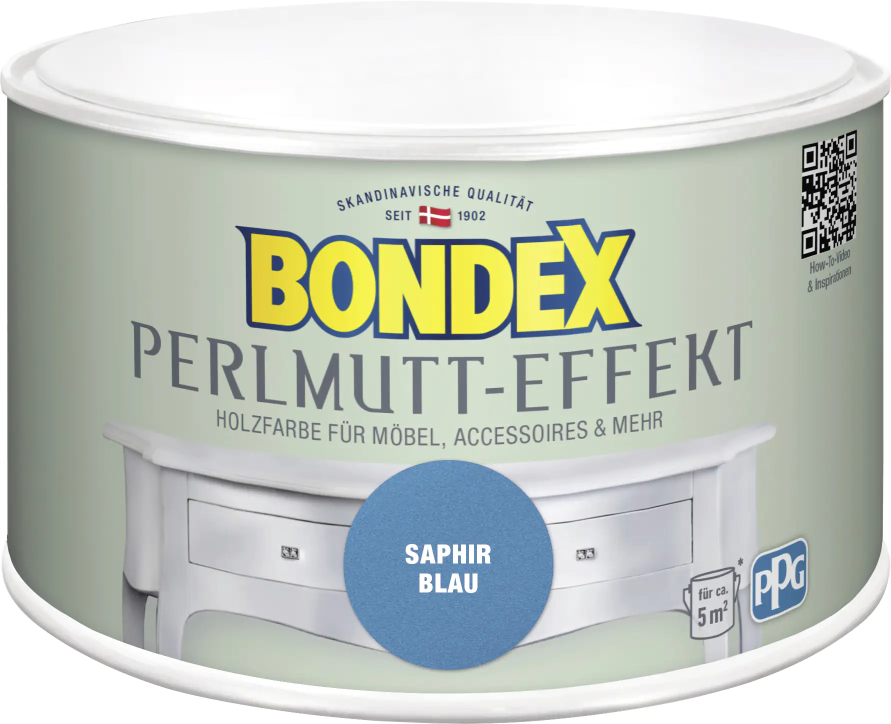 Bondex Holzfarbe Perlmutt-Effekt 500 ml saphir blau