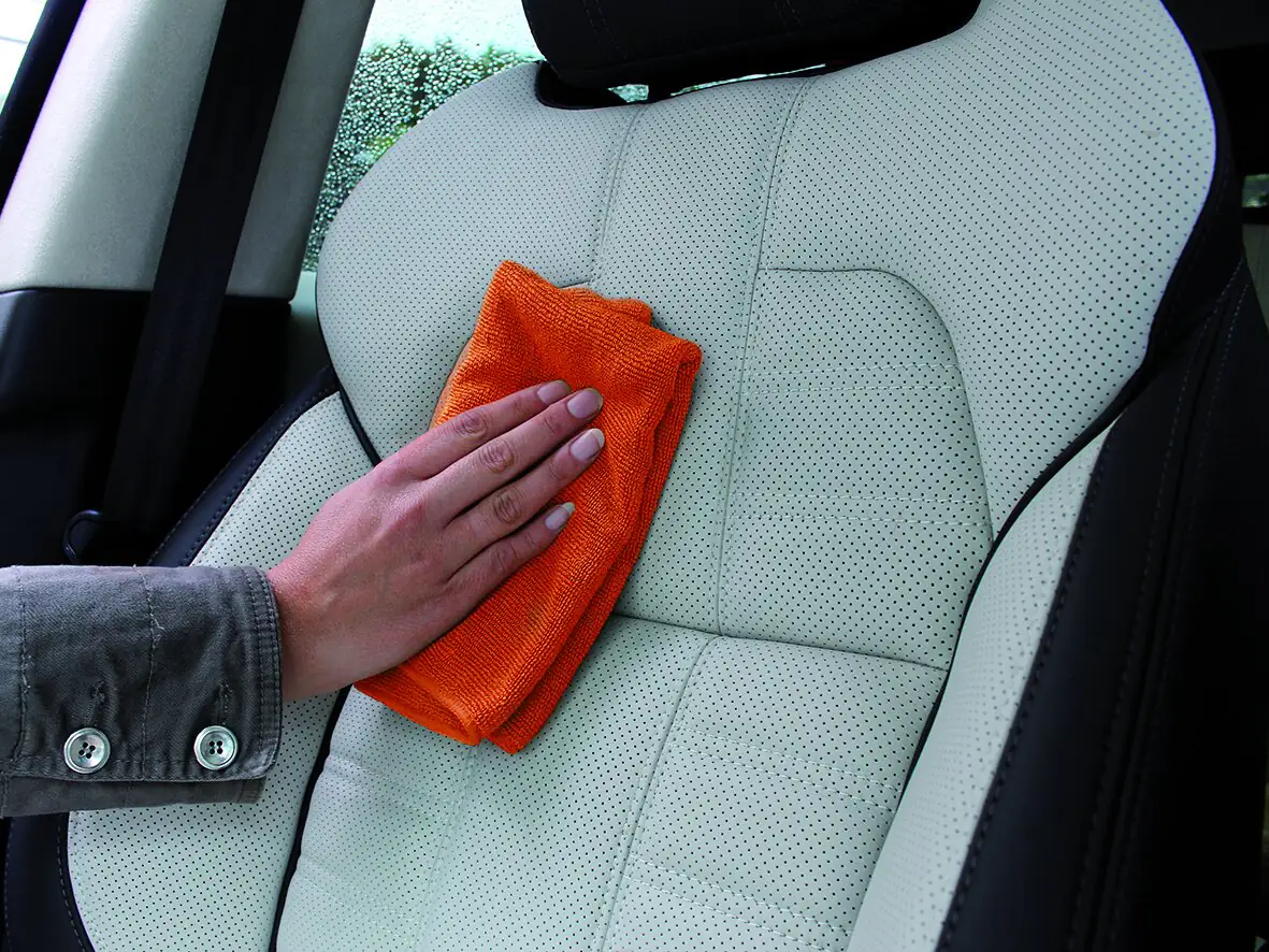 APA Lederpflegetuch orange 40x40cm