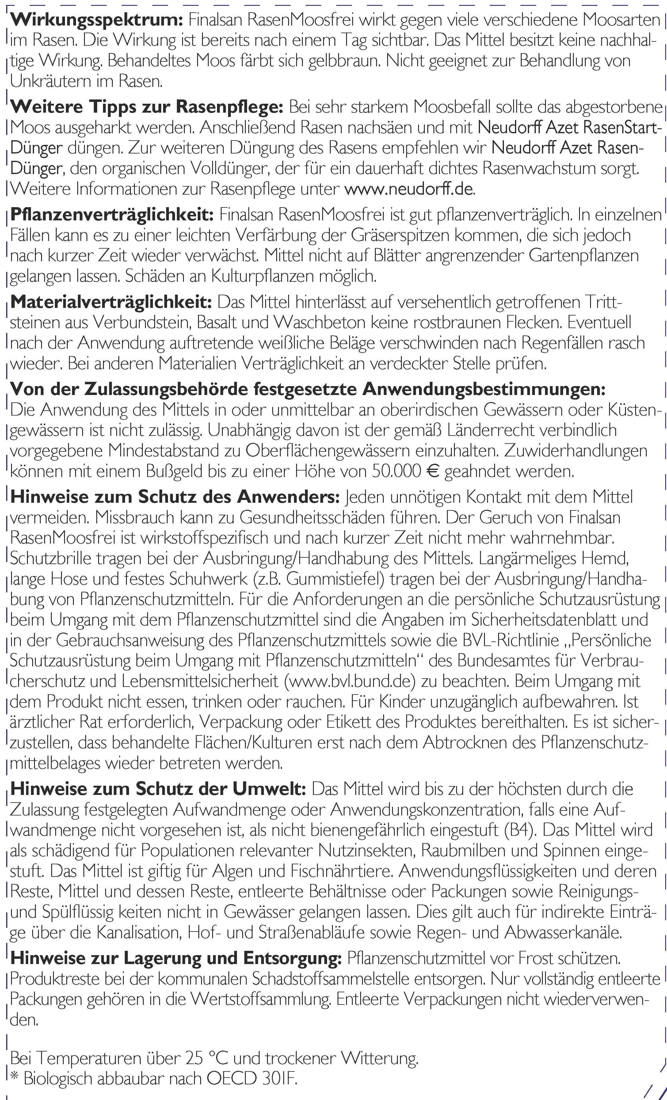 Finalsan Rasen-Moosfrei 1 L