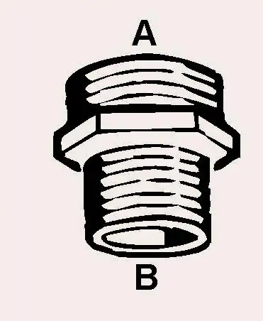 Cornat Reduziernippel messing 1 1/4" x 1" Außengewinde