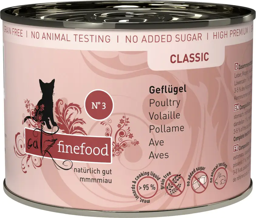 Catz Finefood Katzenfutter Classic No. 3 Geflügel 200 g