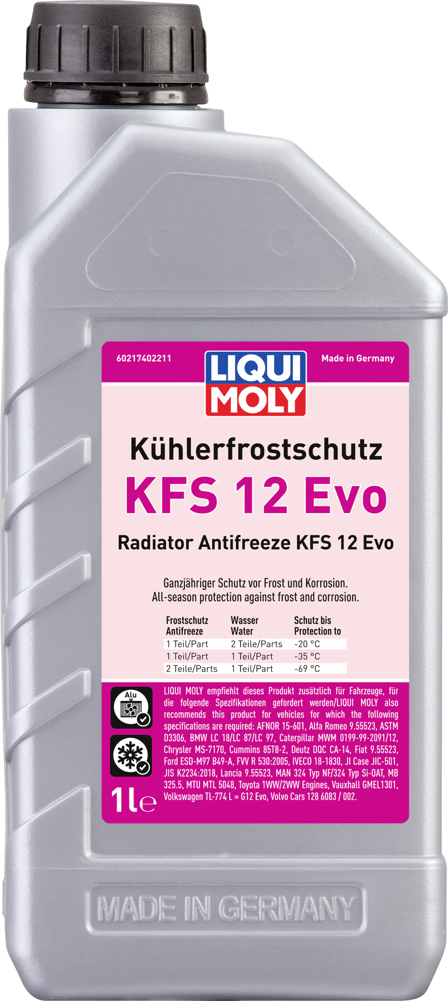 Liqui Moly Kühlerfrostschutz KFS 12 Evo 1L