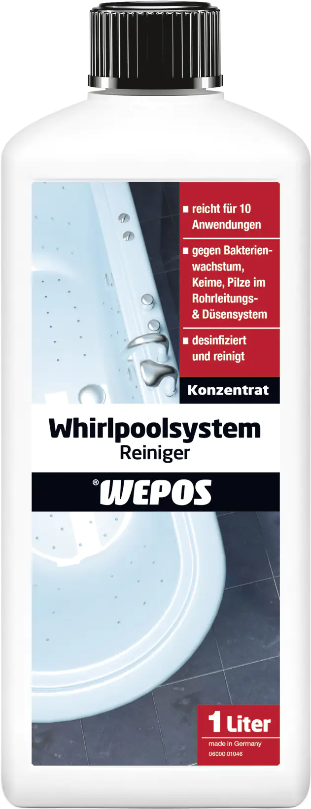 Wepos Whirlpoolsystem-Reiniger 1 L Wepos Whirlpoolsystem-Reiniger 1 L