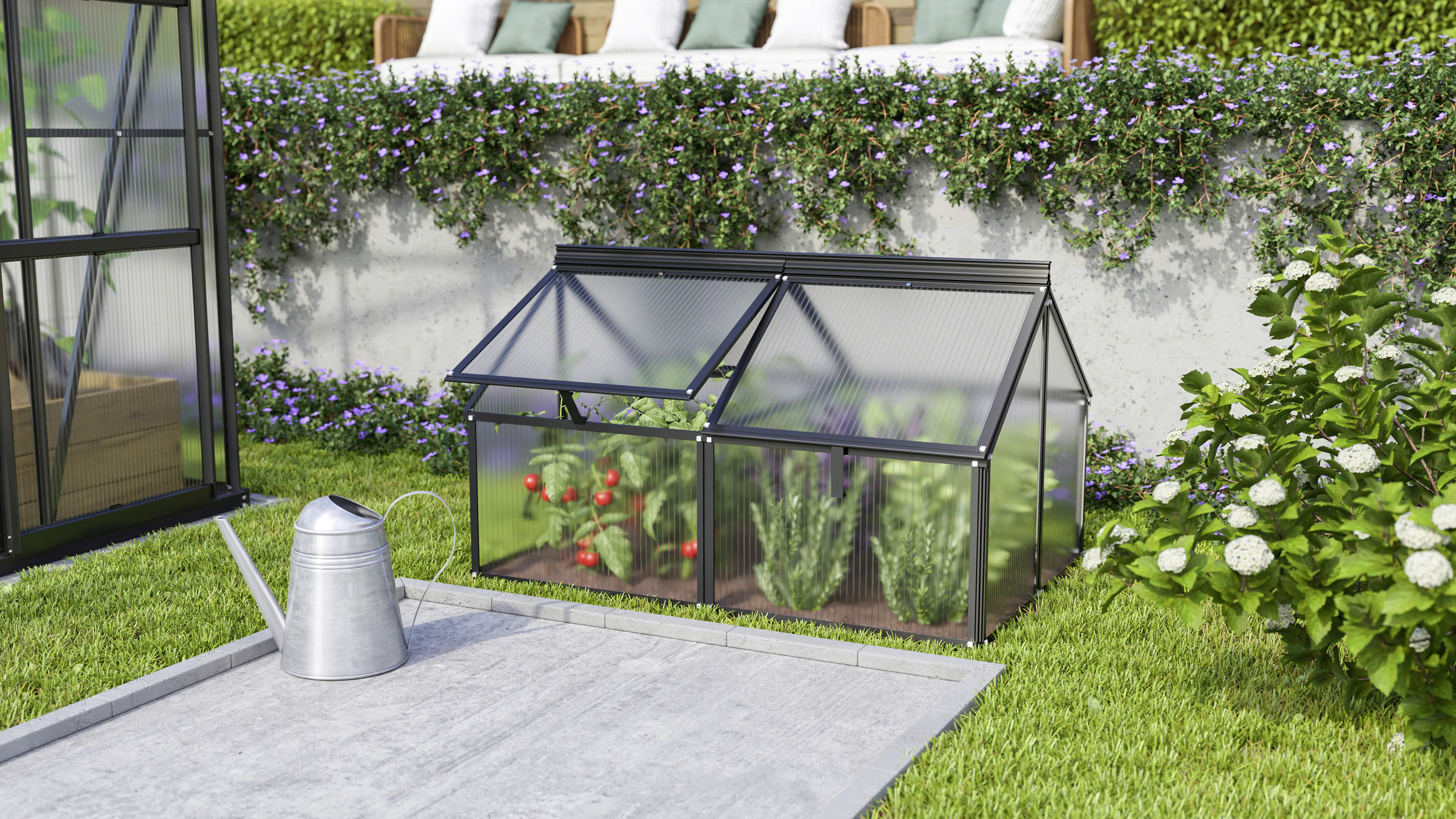 Vitavia Frühbeet Gaia Jumbo HKP 119 x 83 x 72 cm schwarz Vitavia Frühbeet Gaia Jumbo HKP 119 x 83 x 72 cm schwarz