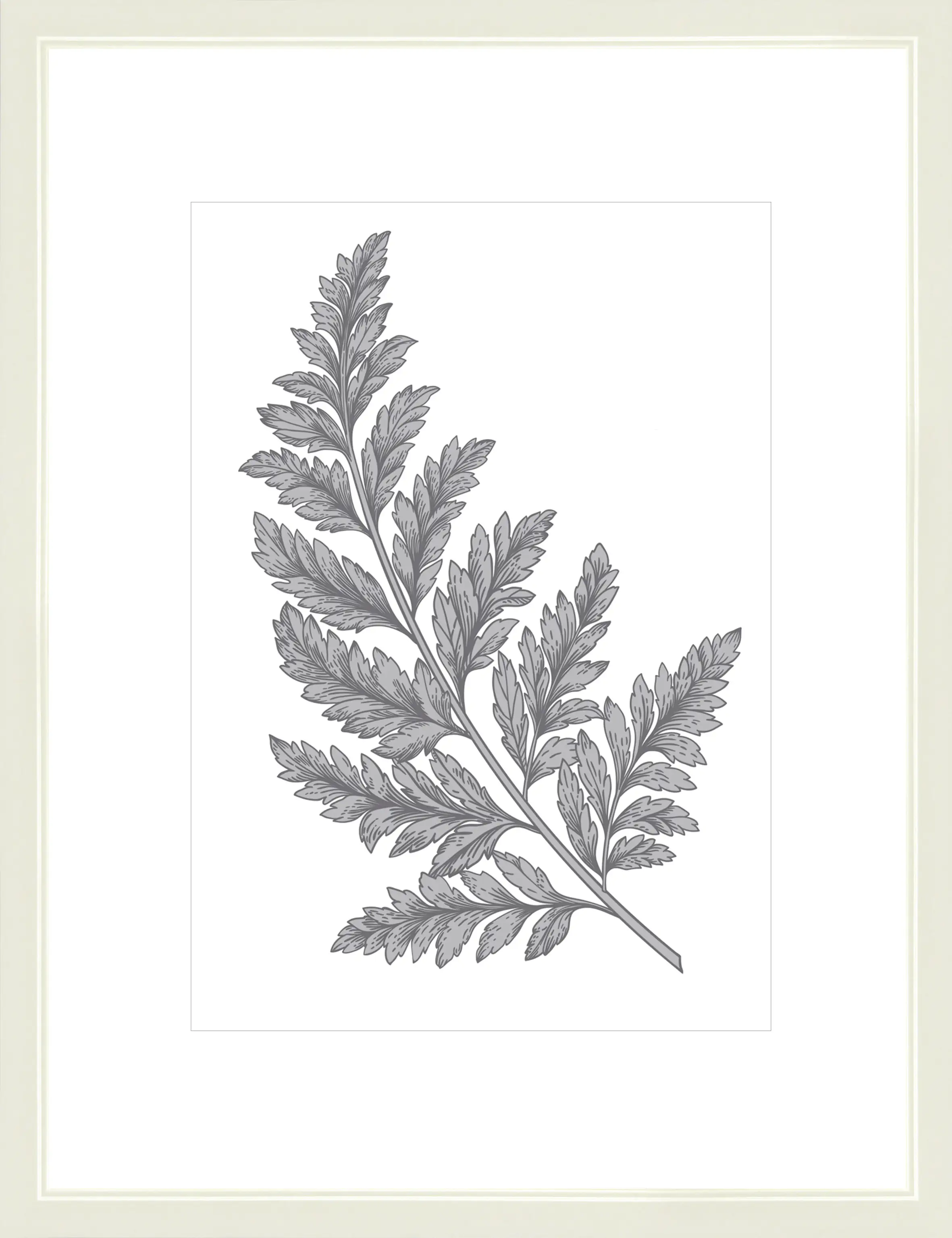 Bilderrahmen Modern cremeweiß, 30 x 40 cm