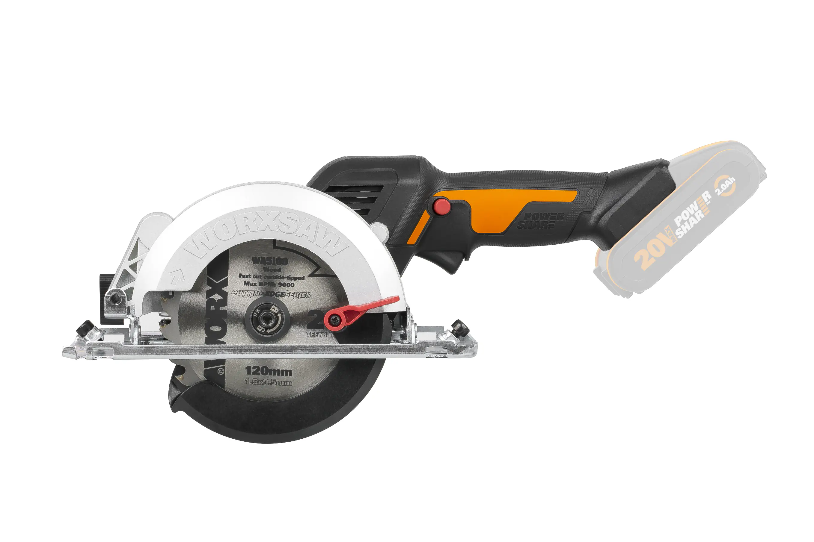 Worx Nitro Akku Kreissäge WX531.9 20 V Solo Worx Nitro Akku Kreissäge WX531.9 20 V Solo