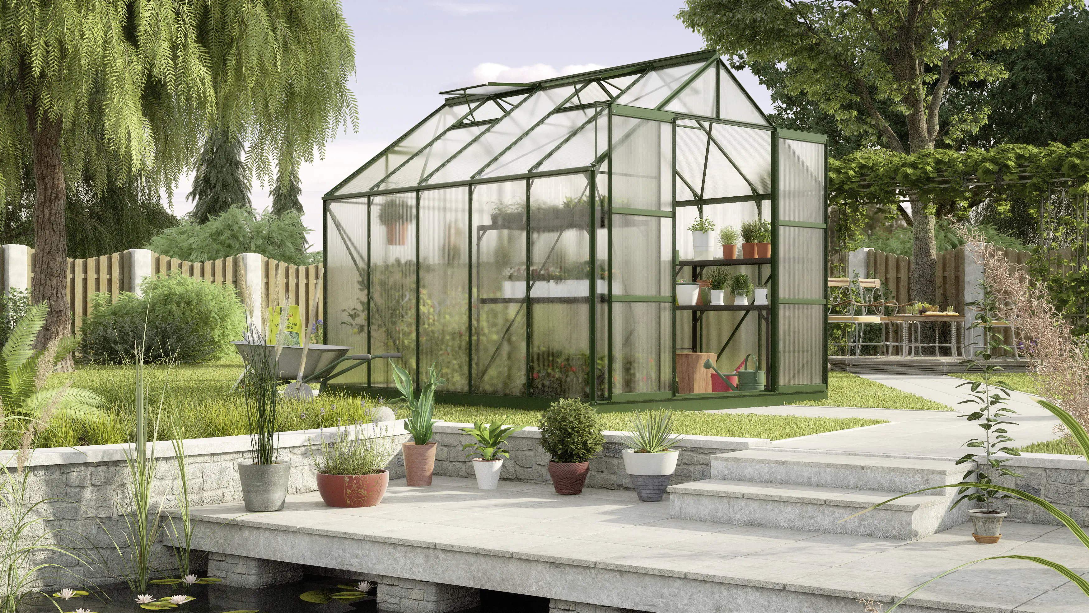 Vitavia Gewächshaus Uranus 8300 254 x 317 cm 6 mm Hohlkammerplatten