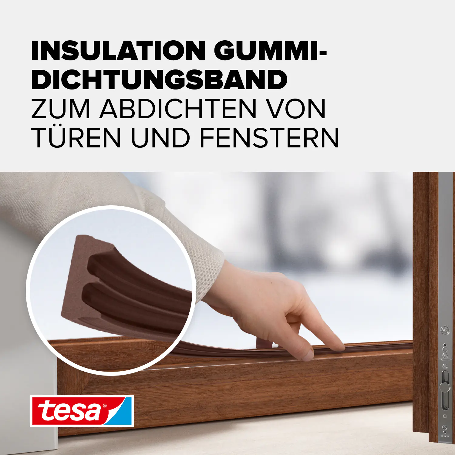 tesa Insulation E-Profil Classic 10 m, braun