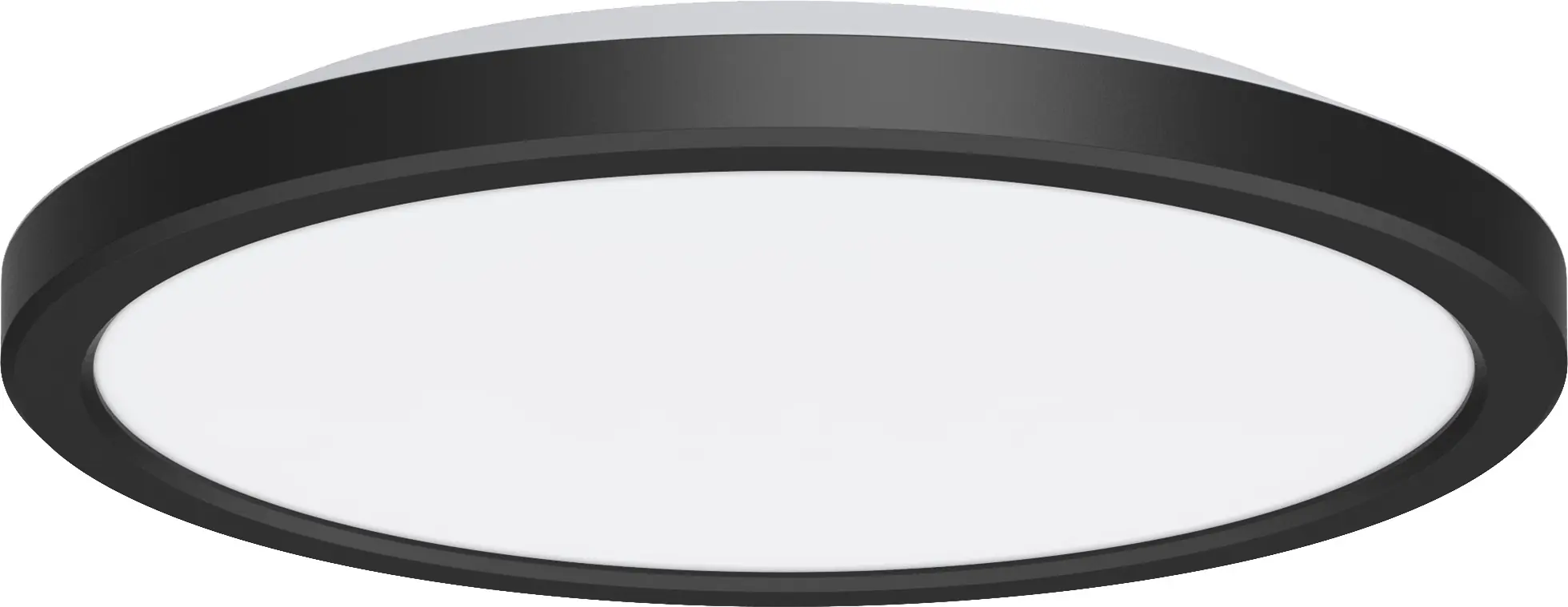 LED Deckenleuchte Edita mit Bewegungsmelder schwarz-weiß Ø 24 x 3 cm warmweiß