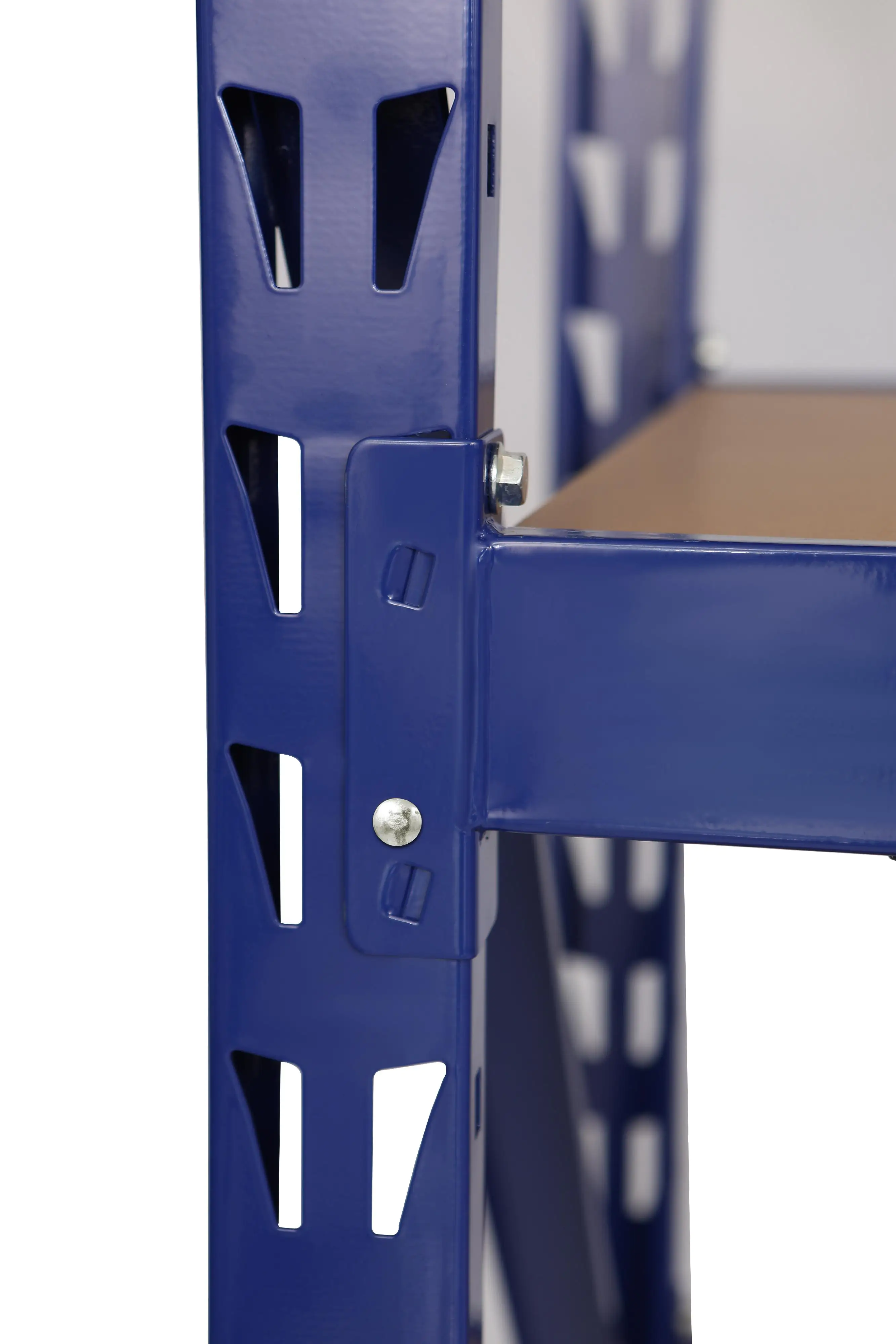 Primaster Metallsteckregal 200 x 200 x 60 cm 4 Holzböden 3200 kg