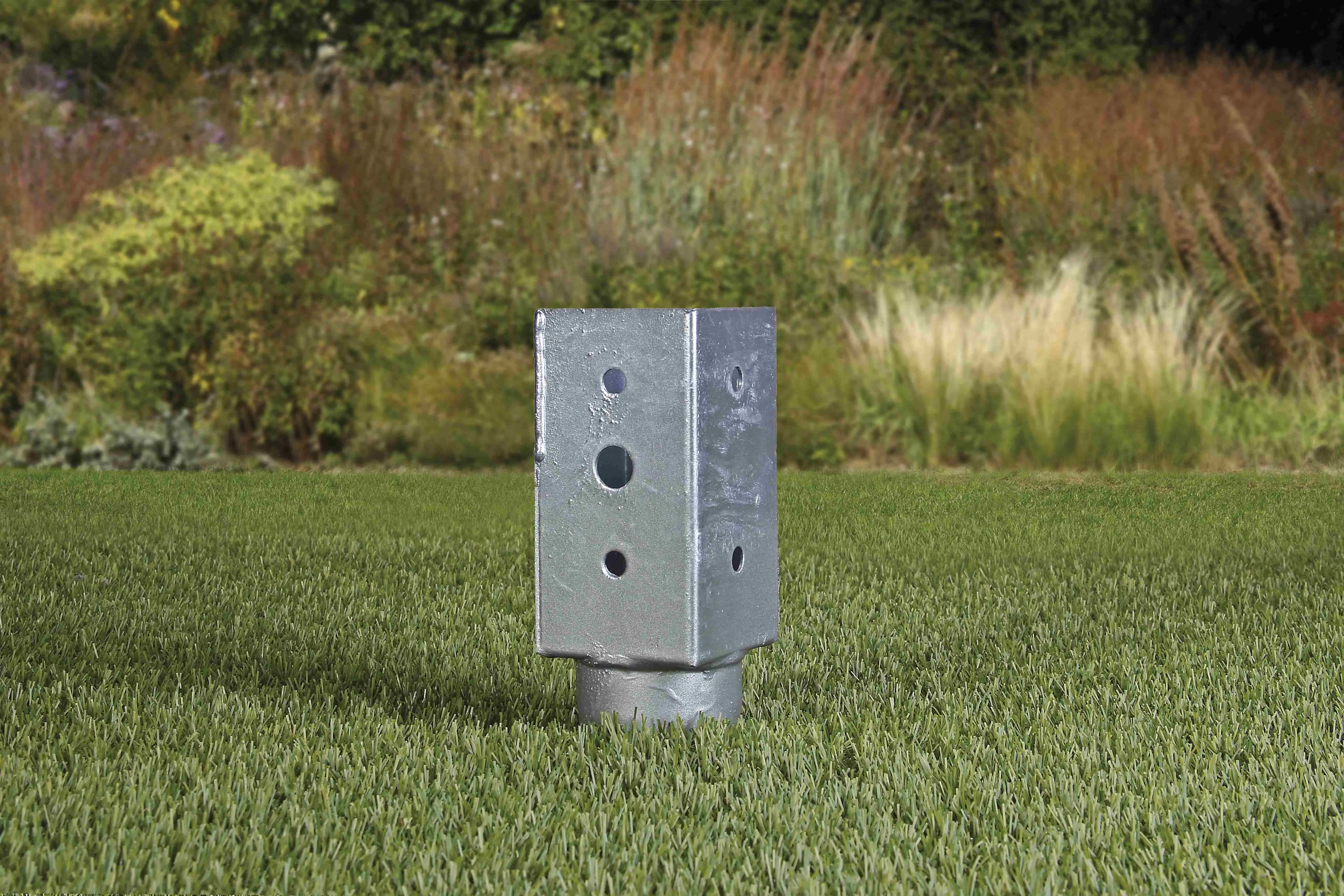 Alberts Einschraub-Bodenhülse 71 x 71 x 595 mm Stahl, feuerverzinkt