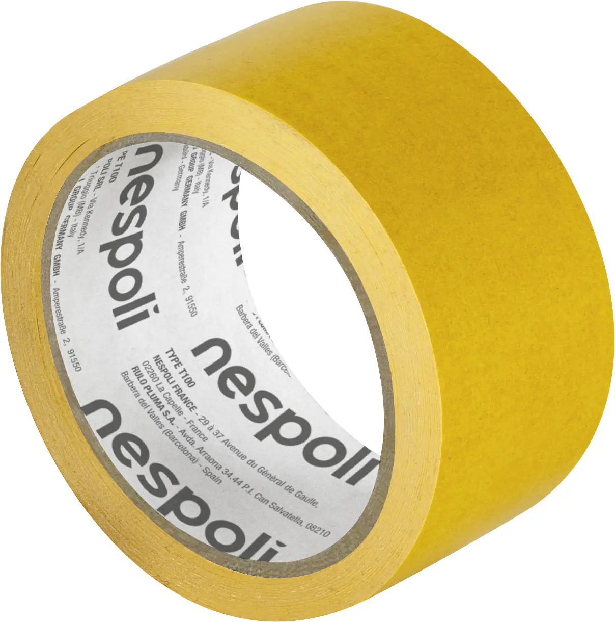 Nespoli Teppich-Verlegeband Gewebe gelb 50 mm x 25 m