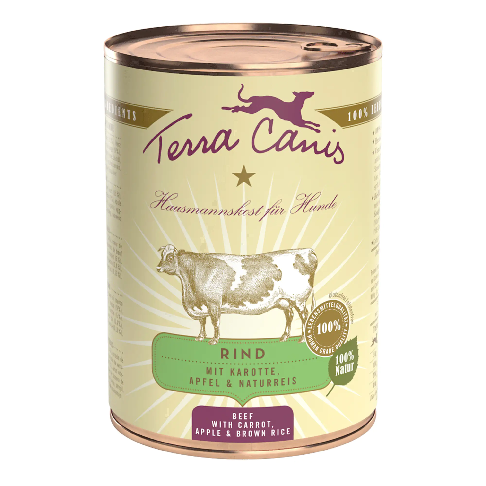Terra Canis Classic Adult Rind mit Karotte Apfel & Naturreis 400 g