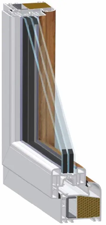 Meeth Fenster 80 x 135 cm DIN links 1 flügelig Dreh-Kipp weiß/golden Oak