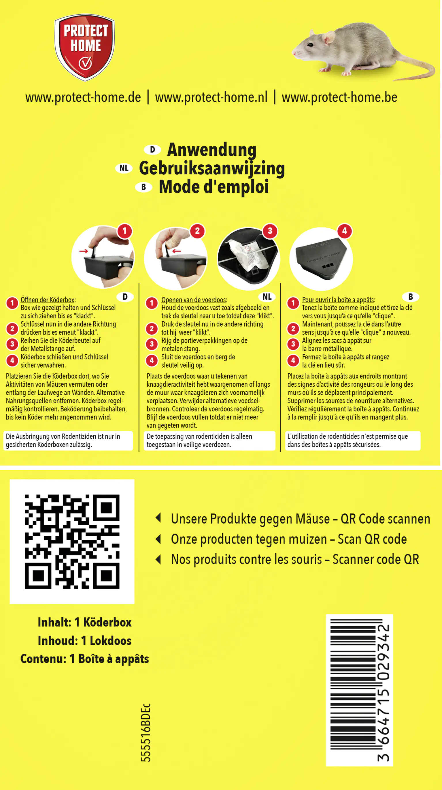 Protect Home Mäuse Köderbox 1 Stück