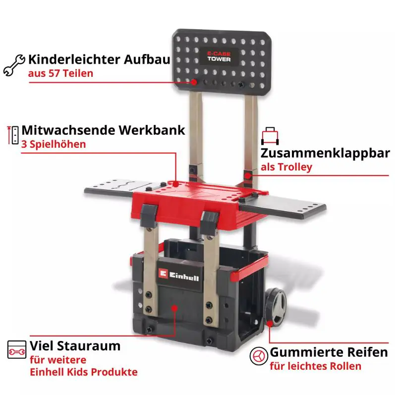 Einhell Kids E-Case Kinder-Werkstattwagen