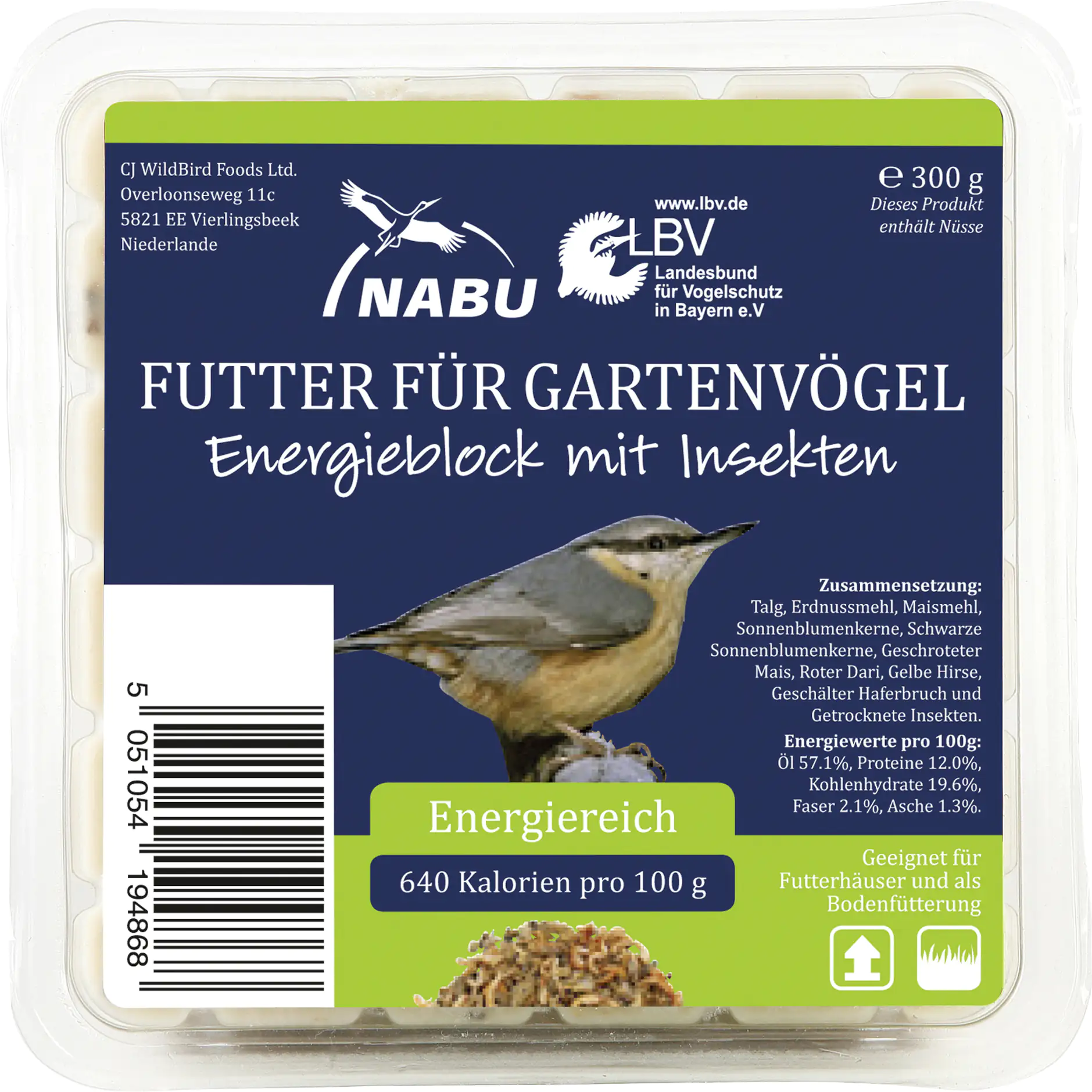 5051054194868 Energieblock mit Insekten 300 g