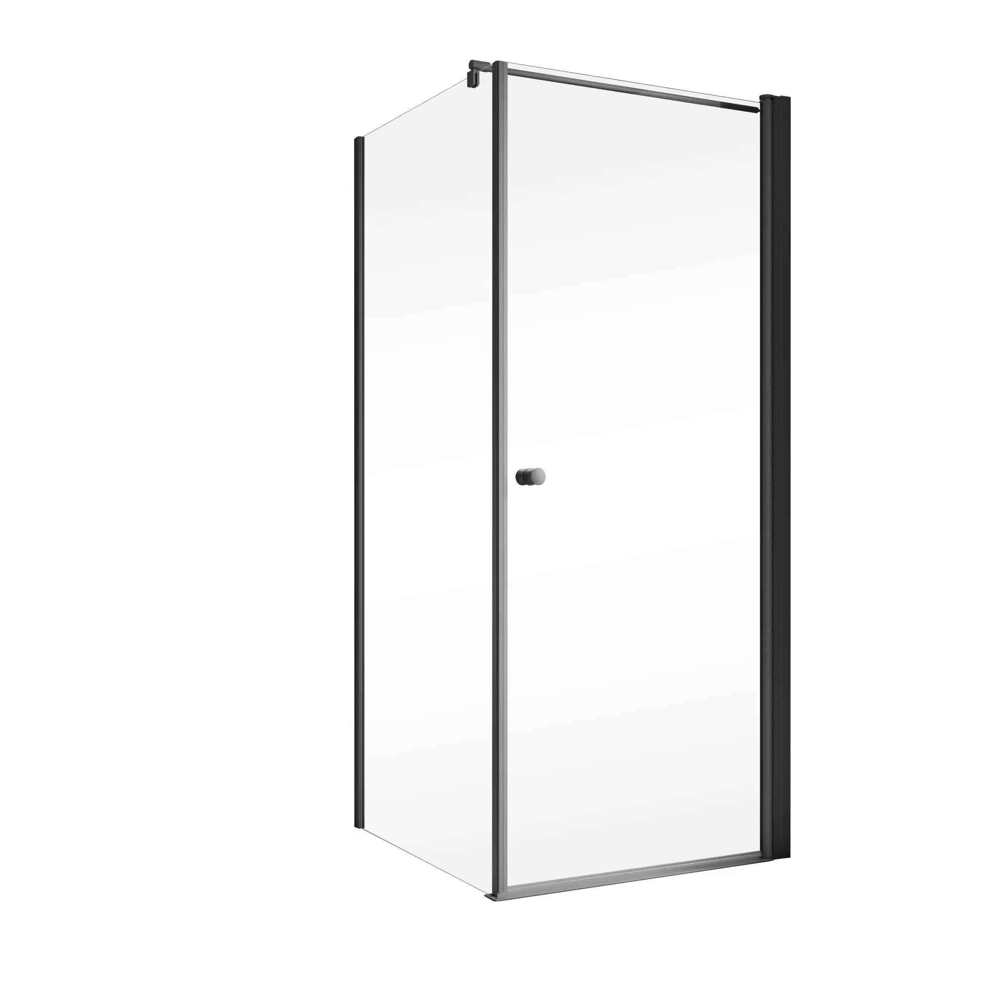 Schulte Eckdusche Garant 2.0 90 x 90 x 200 cm mattschwarz klar hell