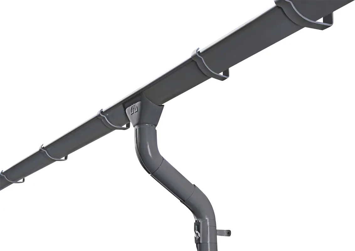 SKAN HOLZ Regenrinnen-Set für Pavillon Cannes 4, Stahl, verzinkt u. anthrazit beschichtet SKAN HOLZ Regenrinnen-Set für Pavillon Cannes 4, Stahl, verzinkt u. anthrazit beschichtet