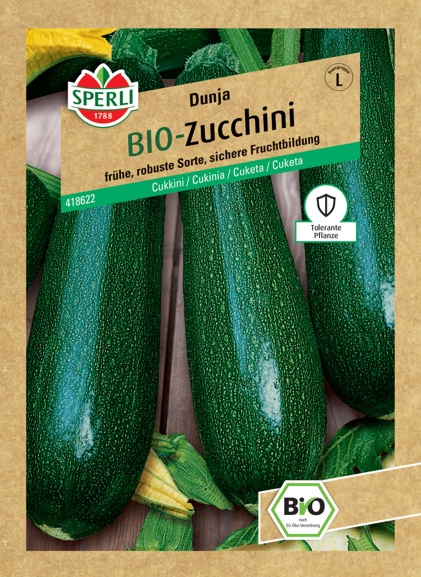 Sperli BIO Zucchini F1