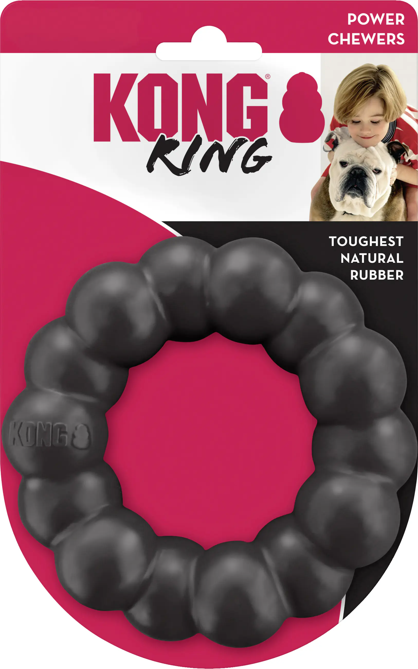 Kong Hundespielzeug Extreme Ring Ø 13 cm schwarz