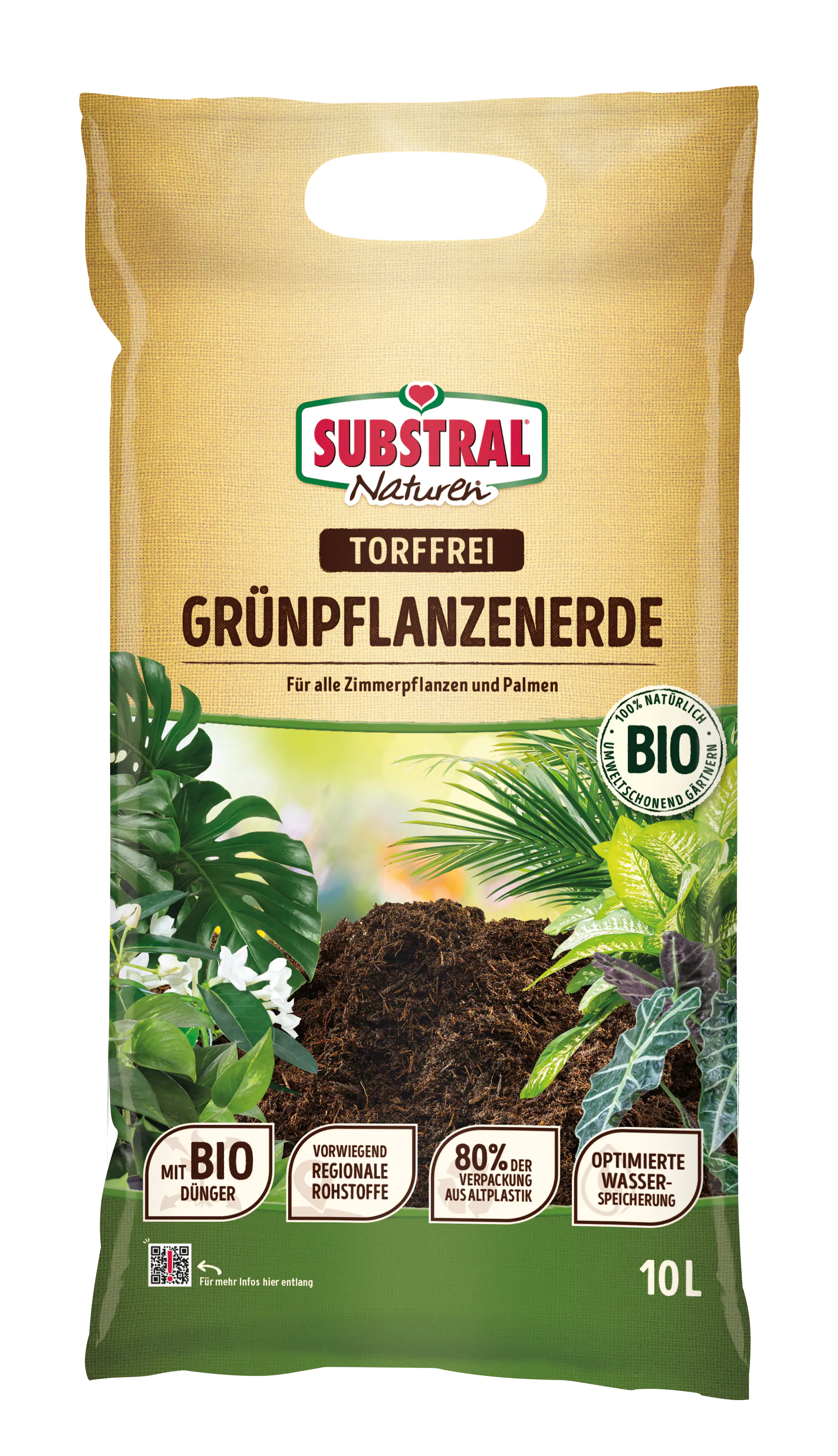Substral Naturen Grünpflanzenerde 10 L torffrei