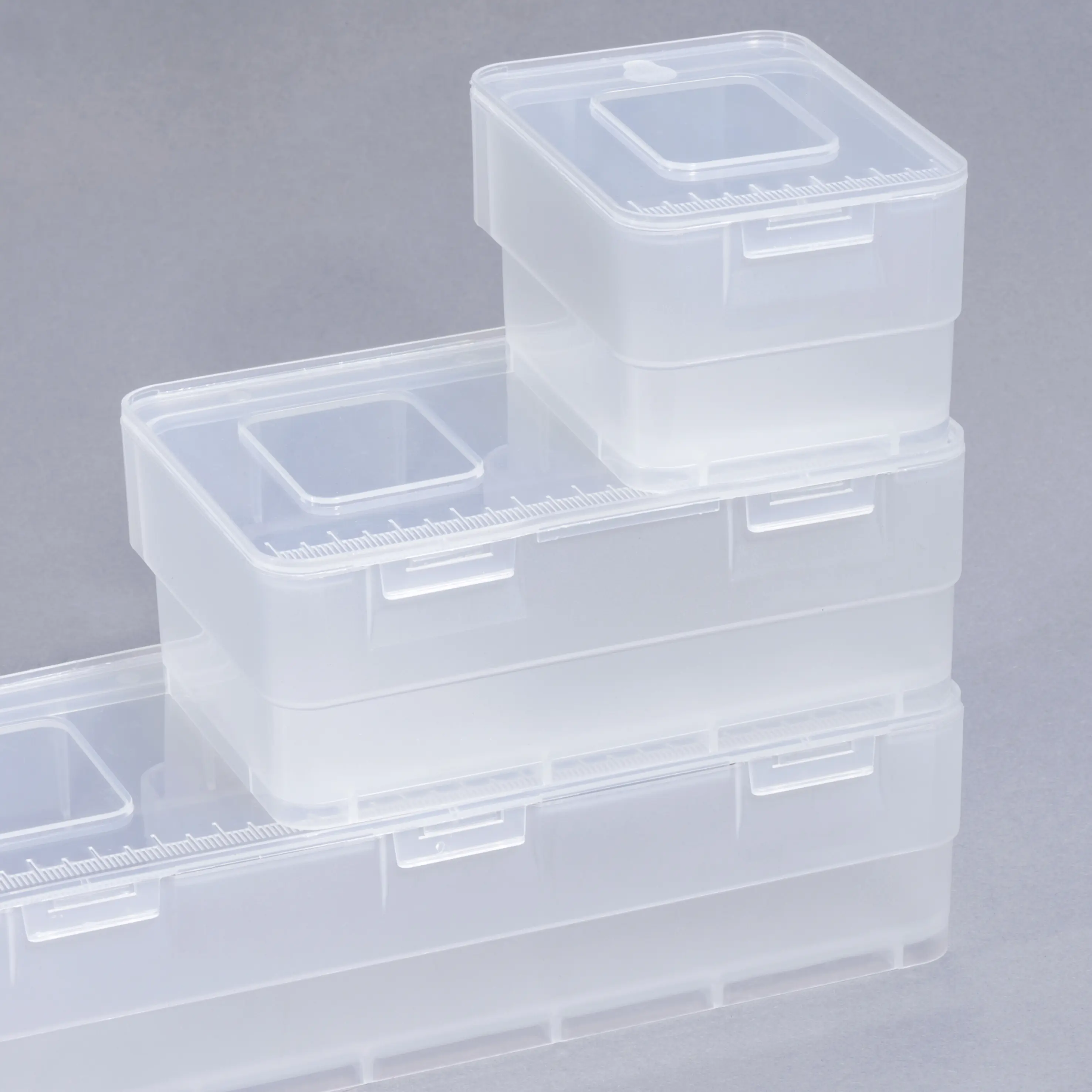 Allit Klappdeckelbox stapelbar EuroPlus Box D 3 transparent PP