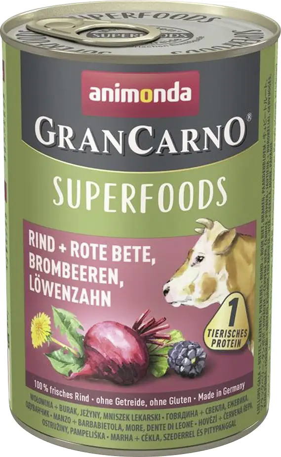 Gran Carno Hundefutter Superfood Rind 400 g