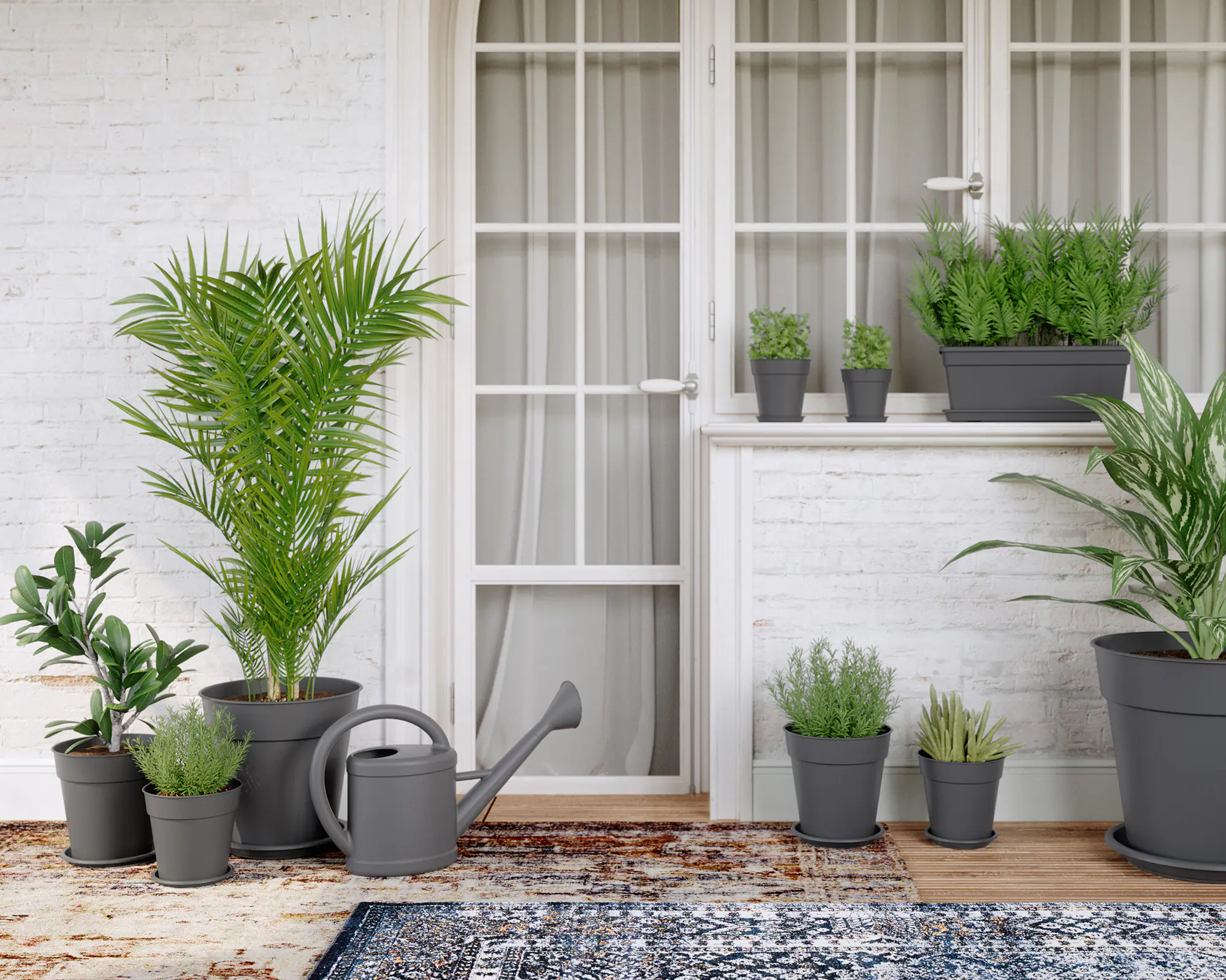 Artevasi Anzuchttopf Madagascar Kunststoff trockengrün Ø 40 x 39 cm 