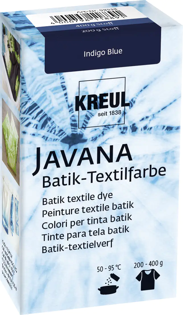 Kreul Javana Batik-Textilfarbe Indigo Blue, 70 g