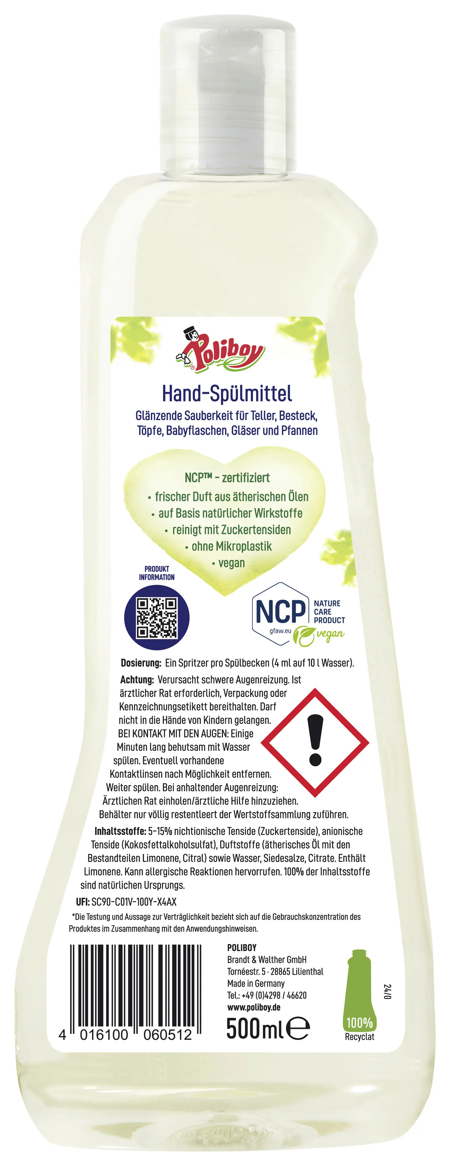 Poliboy Bio Spülmittel 500 ml