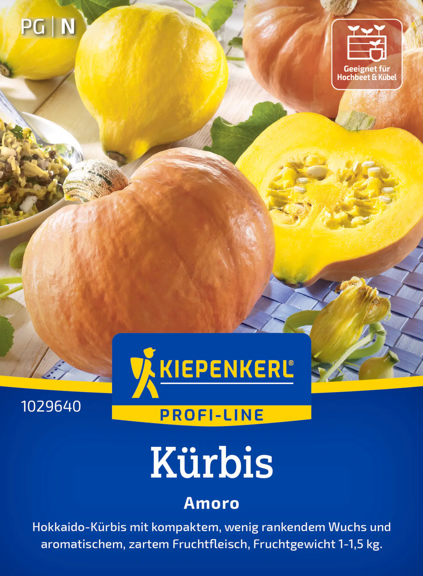 Kiepenkerl Kürbis Amoro F1, Inhalt: ca. 6 Pflanzen