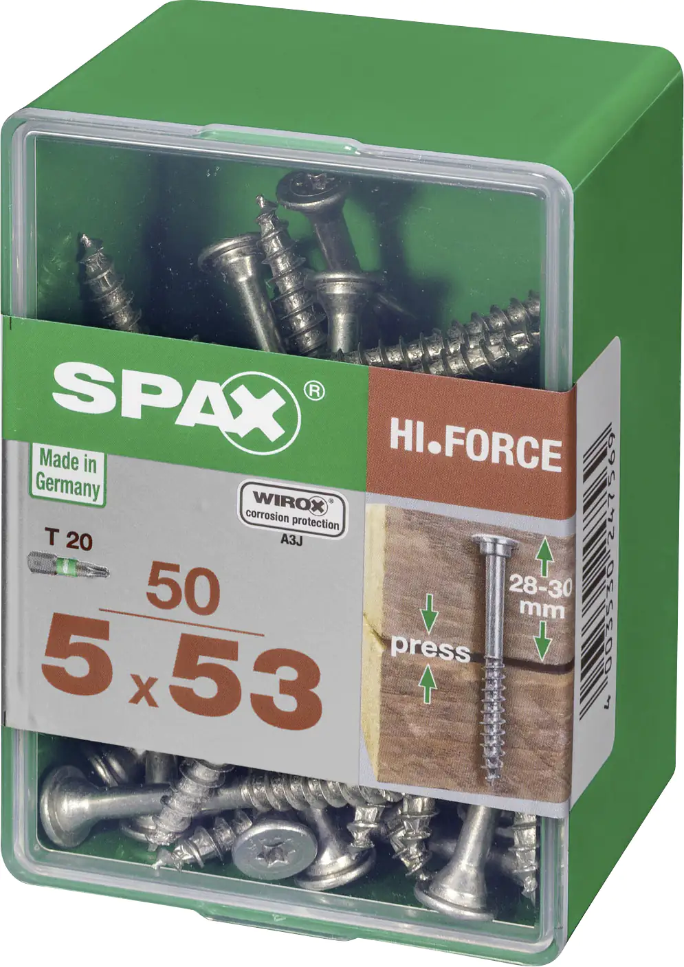 Spax Holzbauschrauben 5.0 x 53 mm TX 20 - 50 Stk.