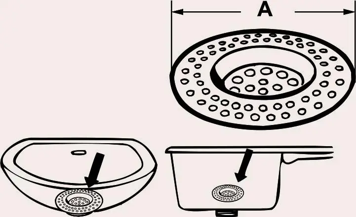 Cornat Haarsieb rostfrei Ø 70 mm, für Ablaufventile