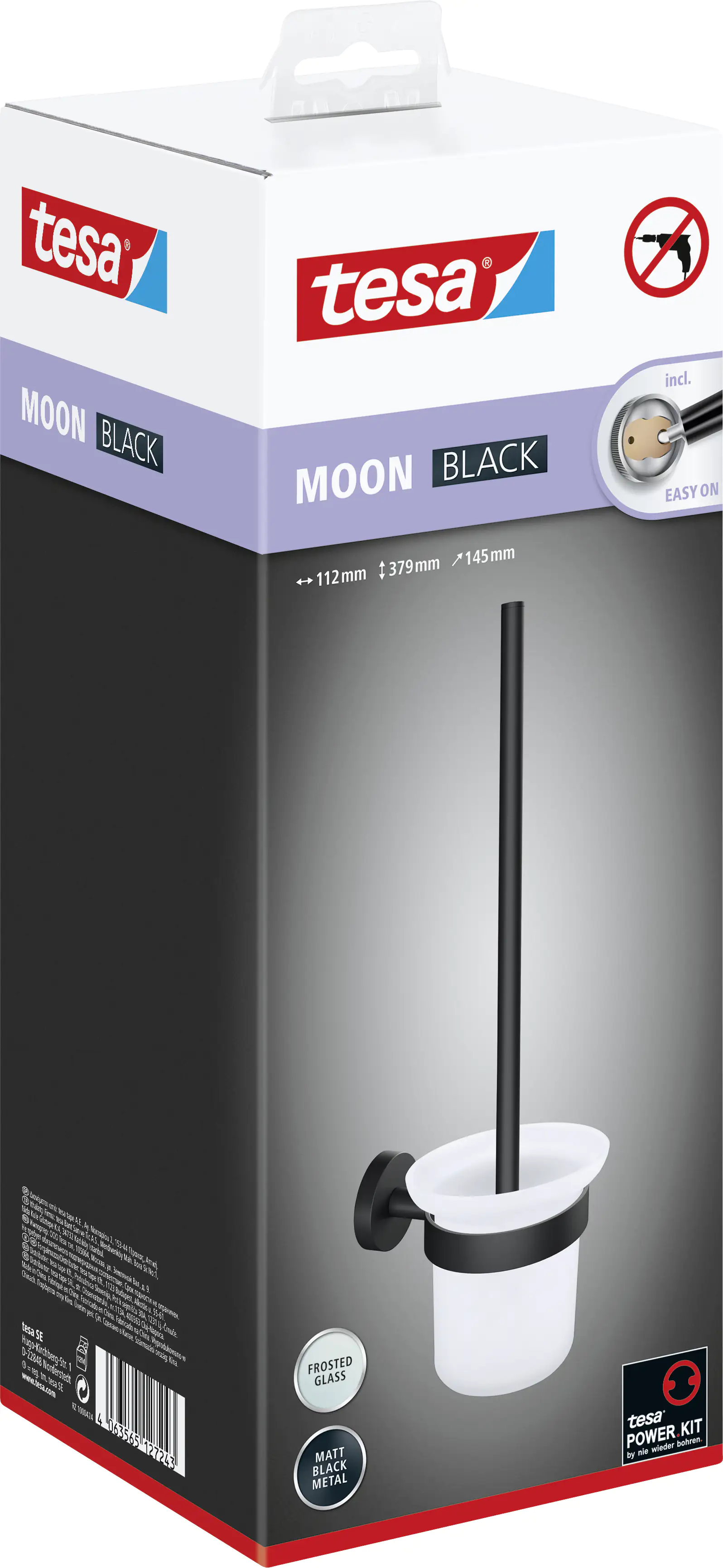 Tesa WC-Bürstengarnitur MOON schwarz Tesa WC-Bürstengarnitur MOON schwarz