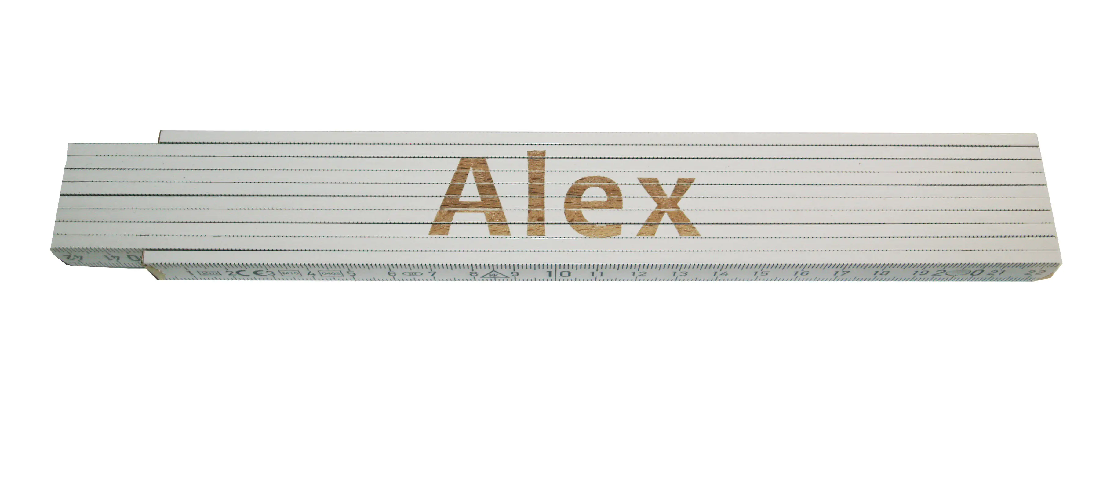 Zollstock Alex 2 m weiß