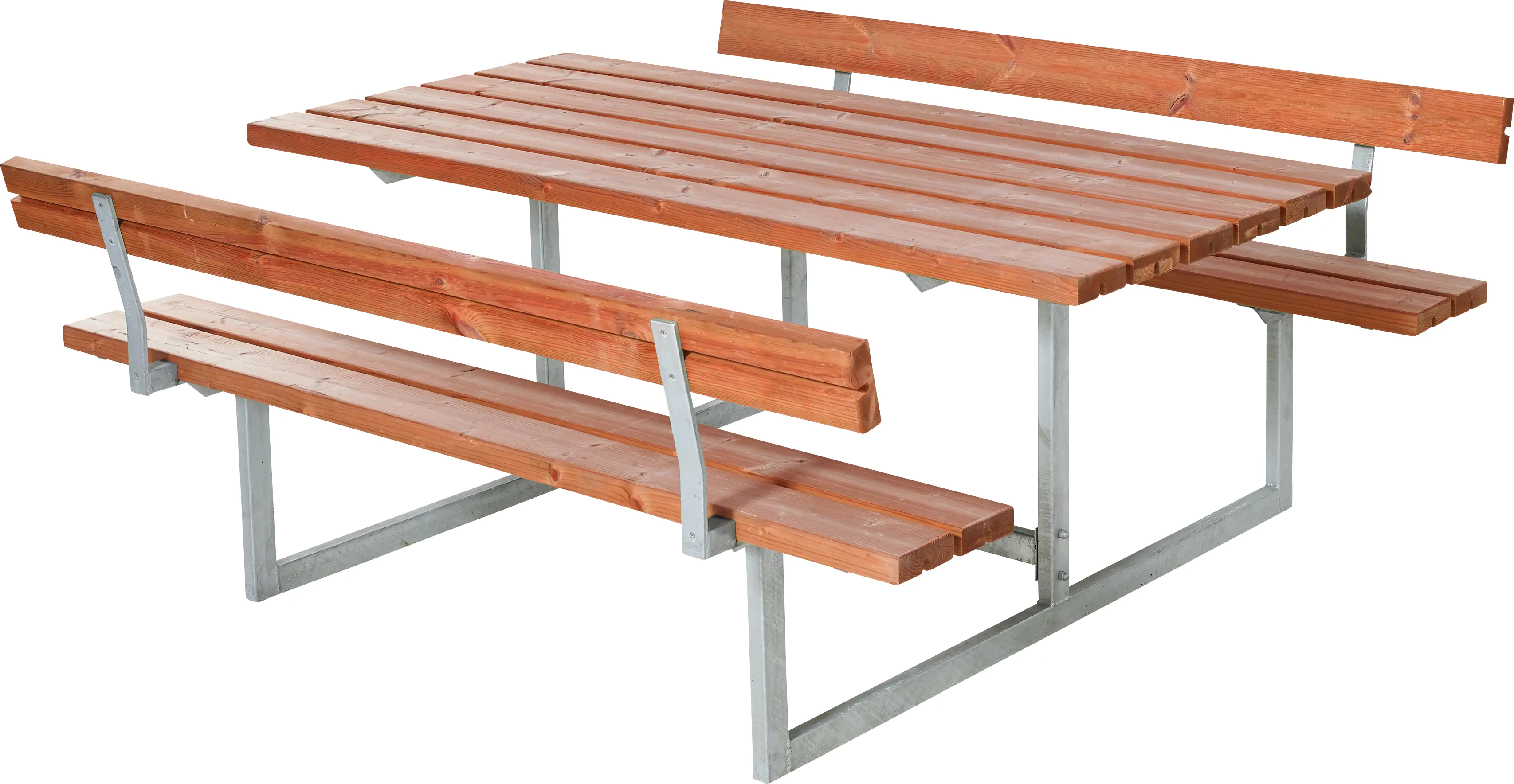 Plus Kombimöbel Basic 2 Rückenlehnen 177x184x75/45 cm Teakfarben