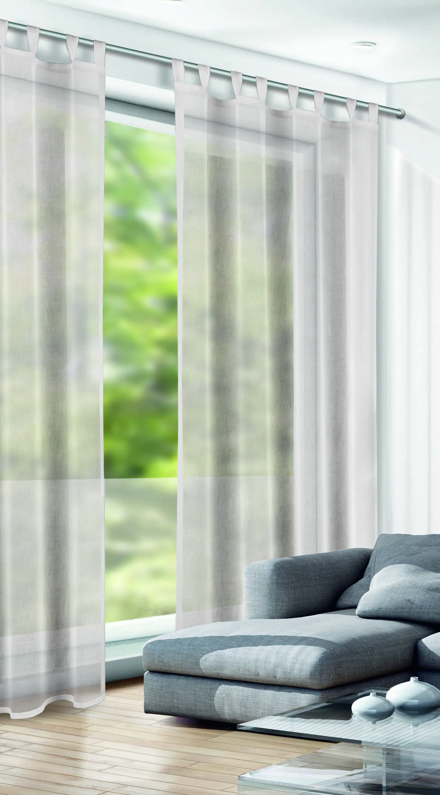 Neusser Collection Schlaufenschal mit Gardinenband Gritta 135x245 cm