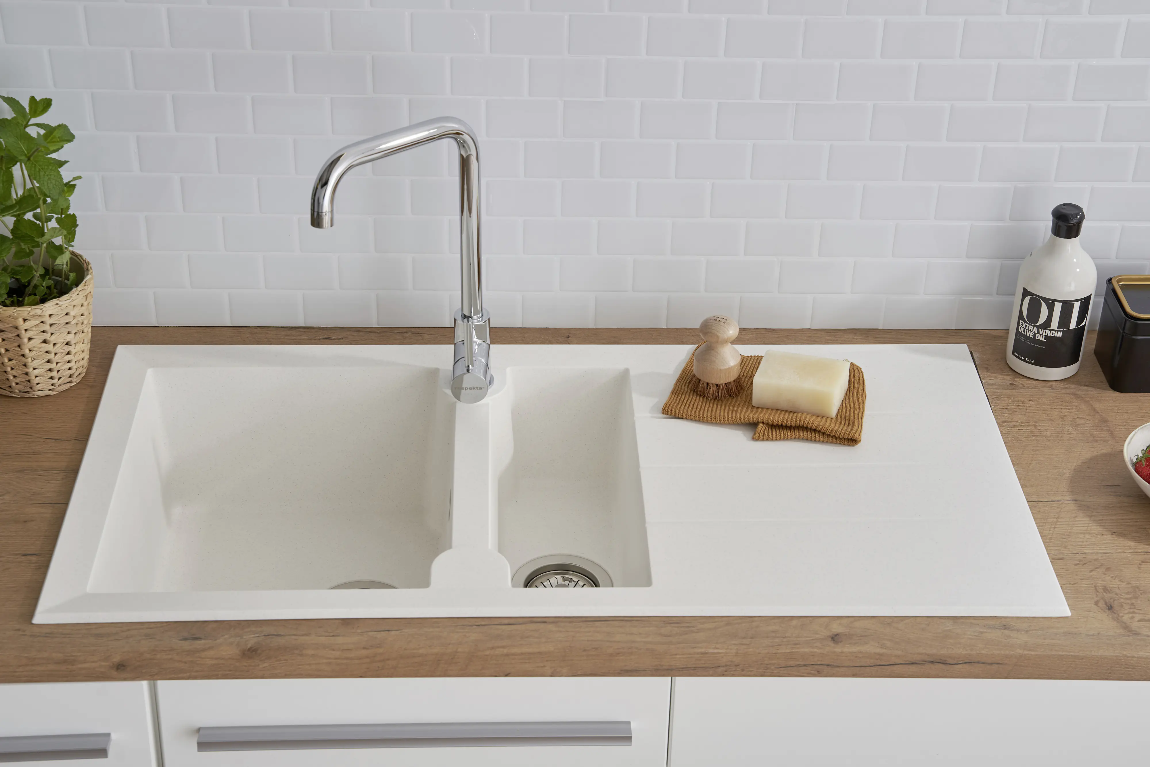 respekta Granitverbundspüle Alinéo 100 x 50 cm 100 x 50 cm