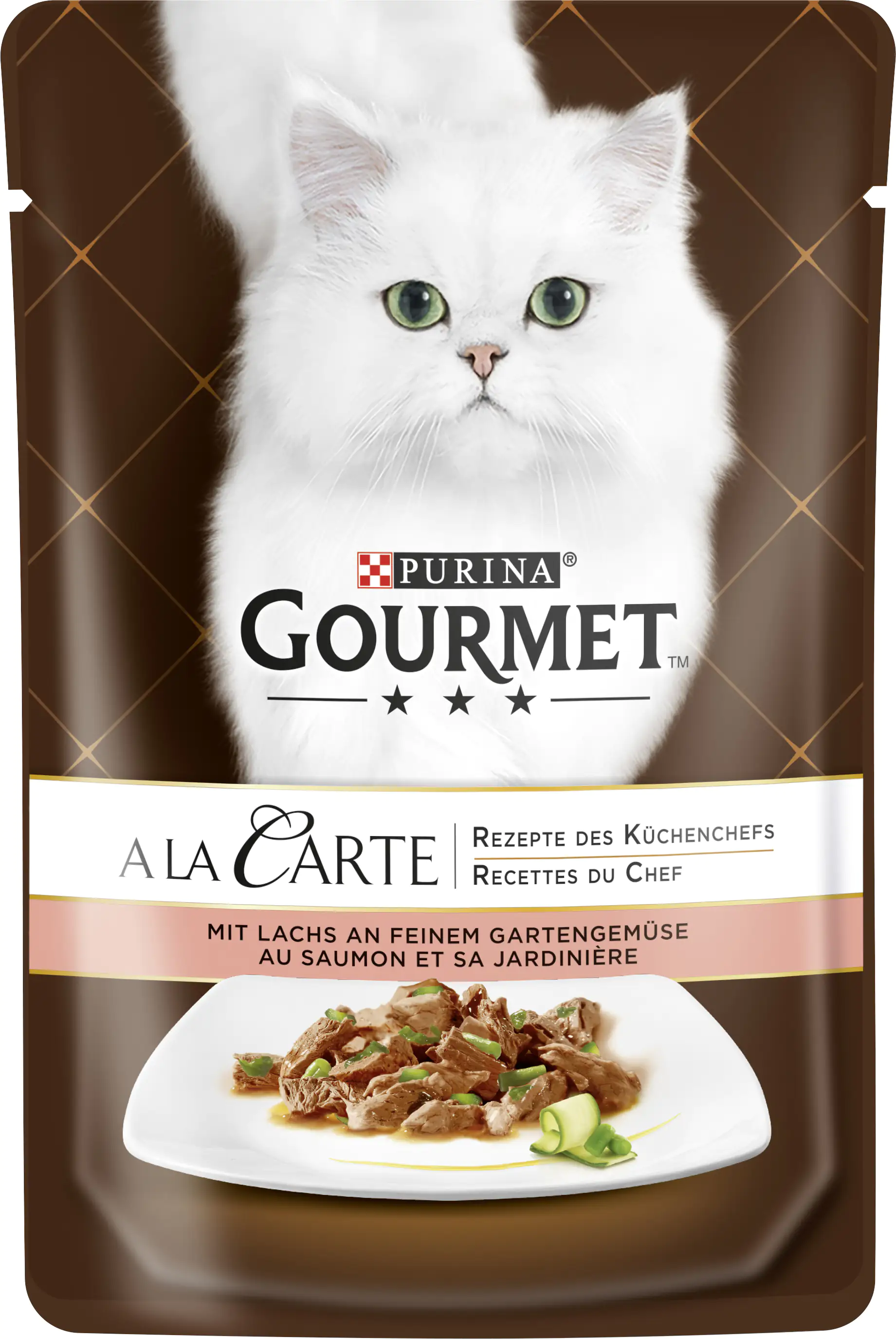 Gourmet A la Carte mit Lachs an feinem Gartengemüse 85 g Gourmet A la Carte mit Lachs an feinem Gartengemüse 85 g