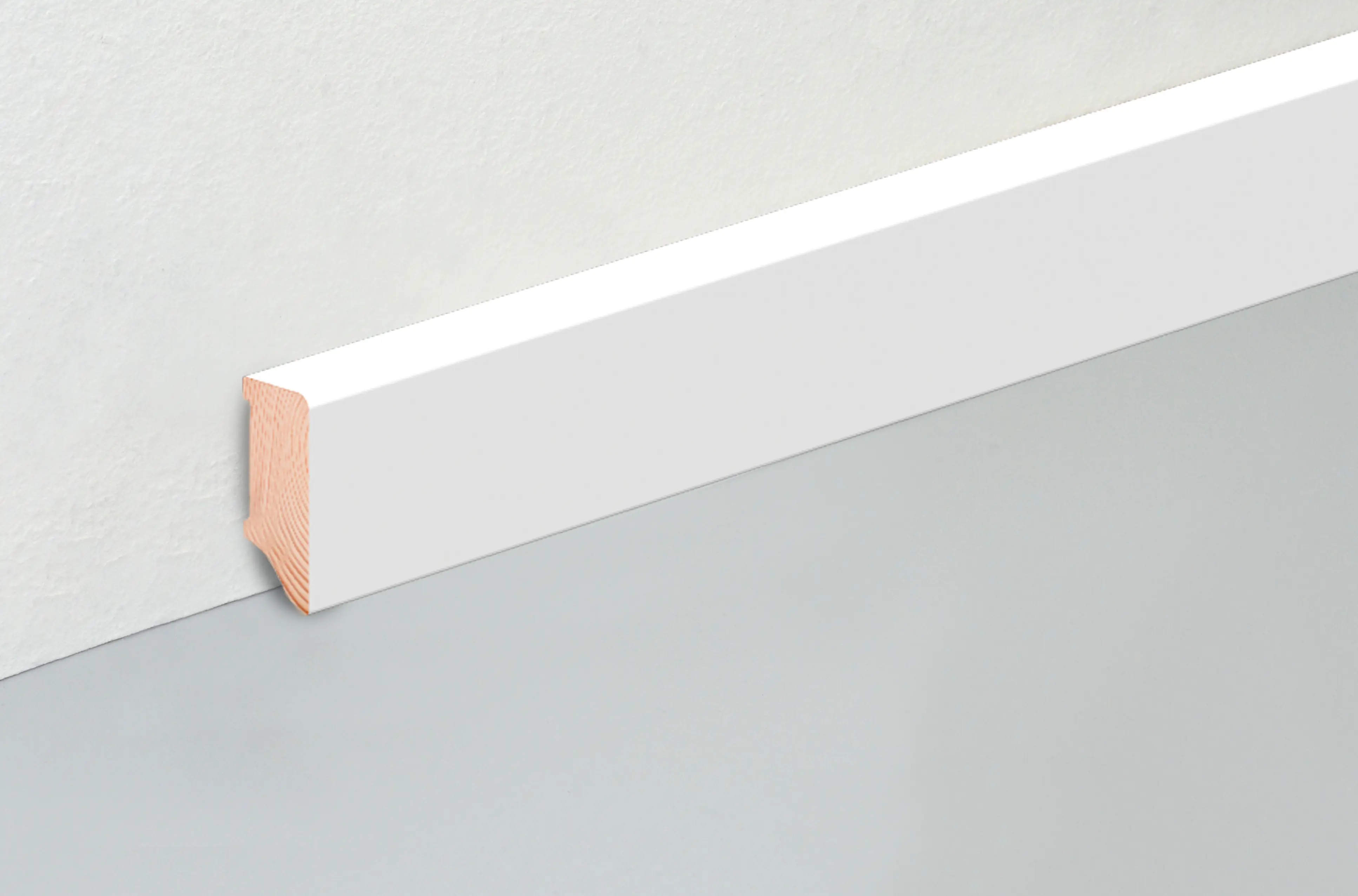 Neuhofer Fußleiste L0152OC 240 cm x 40 x 16 mm weiß