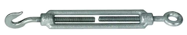 Alberts Spannschloss Ø 8 mm 16,5 cm mit Haken und Öse verzinkt