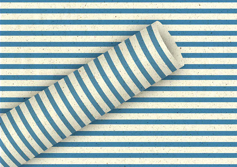 Braun & Company Geschenkpapier Farbe: blau 1,5 m x 70 cm