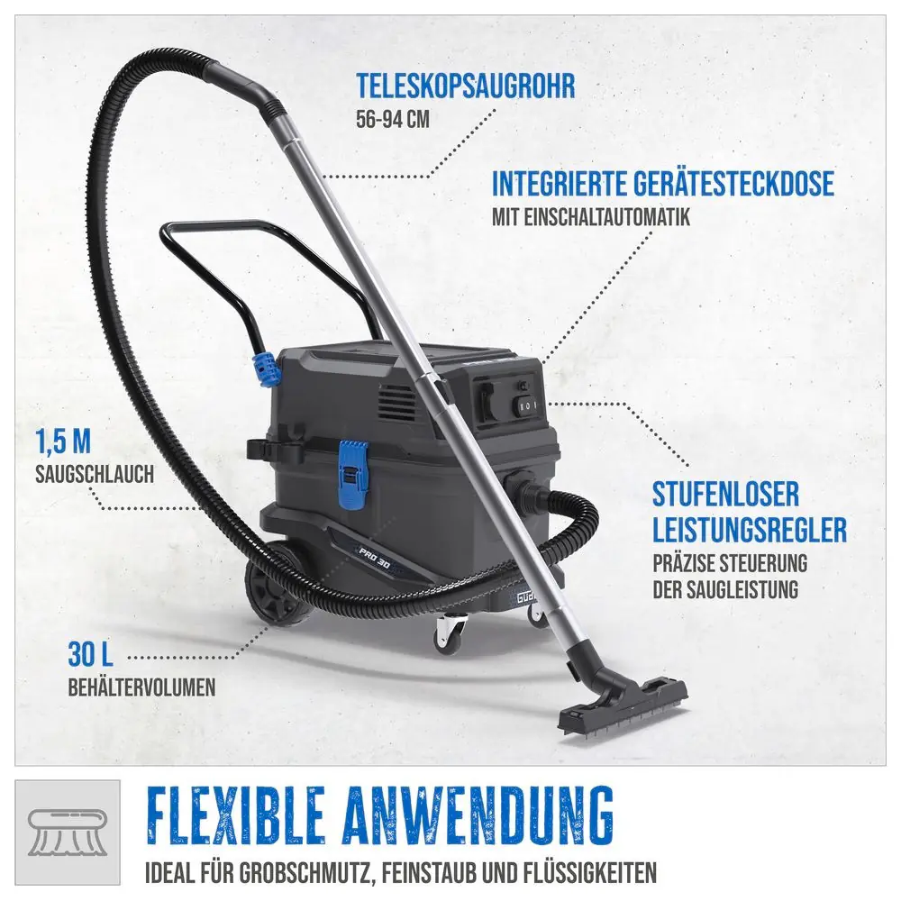 Güde Nass-Trockensauger Pro 30